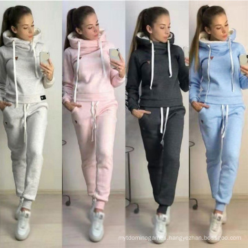 Superstarer Trending Stylish Newest Autumn Tracksuit Womens Fall Clothing Hoodie Long Sleeve Two Piece Set